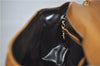 Authentic Ferragamo Vintage Leather Shoulder Cross Body Bag Purse Brown 7710D
