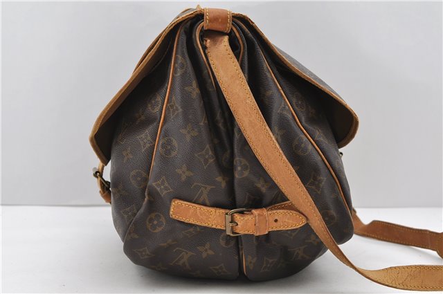 Auth LOUIS VUITTON Monogram Saumur 35 Shoulder Cross Bag M42254 LV Junk 7711C