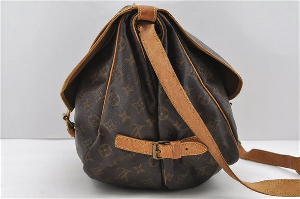 Auth LOUIS VUITTON Monogram Saumur 35 Shoulder Cross Bag M42254 LV Junk 7711C