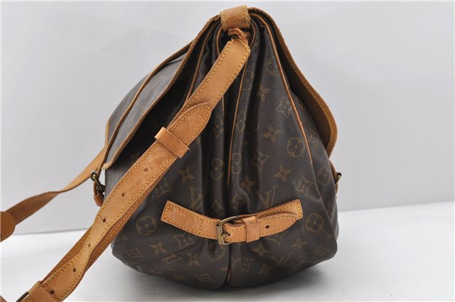 Auth LOUIS VUITTON Monogram Saumur 35 Shoulder Cross Bag M42254 LV Junk 7711C