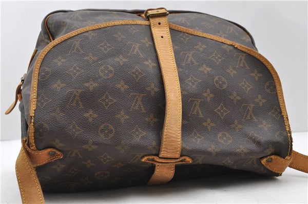 Auth LOUIS VUITTON Monogram Saumur 35 Shoulder Cross Bag M42254 LV Junk 7711C