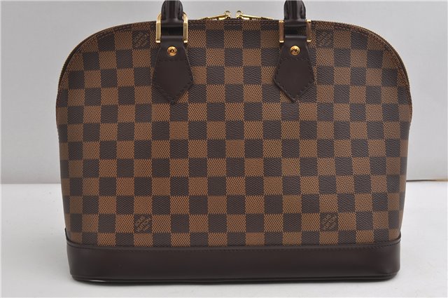 Authentic Louis Vuitton Damier Alma Hand Bag Purse N51131 LV 7712F