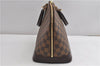 Authentic Louis Vuitton Damier Alma Hand Bag Purse N51131 LV 7712F