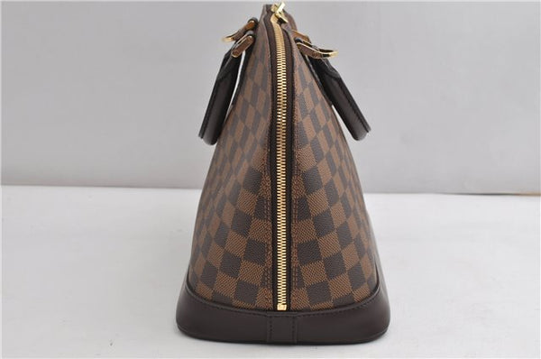 Authentic Louis Vuitton Damier Alma Hand Bag Purse N51131 LV 7712F