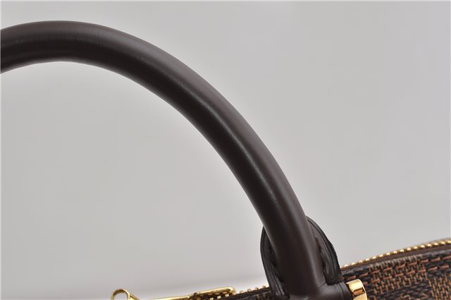 Authentic Louis Vuitton Damier Alma Hand Bag Purse N51131 LV 7712F