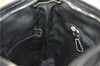 Authentic COACH Signature Shoulder Bag Purse Canvas Leather Black 7714E