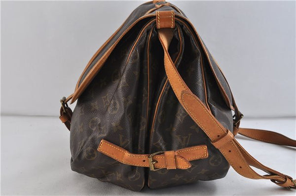 Auth LOUIS VUITTON Monogram Saumur 35 Shoulder Cross Body Bag M42254 LV 7717C
