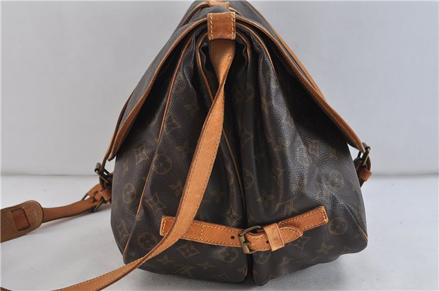 Auth LOUIS VUITTON Monogram Saumur 35 Shoulder Cross Body Bag M42254 LV 7717C