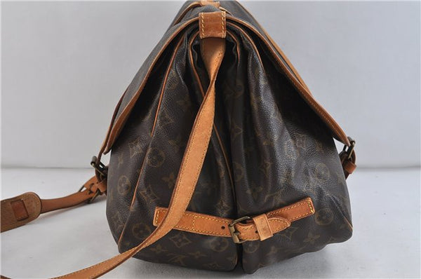 Auth LOUIS VUITTON Monogram Saumur 35 Shoulder Cross Body Bag M42254 LV 7717C
