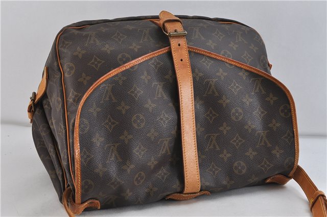 Auth LOUIS VUITTON Monogram Saumur 35 Shoulder Cross Body Bag M42254 LV 7717C