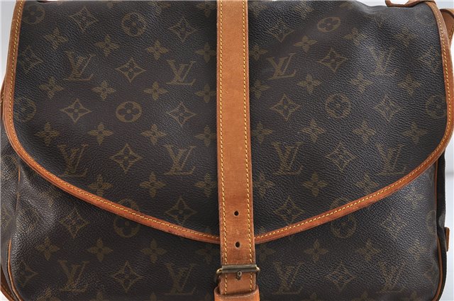 Auth LOUIS VUITTON Monogram Saumur 35 Shoulder Cross Body Bag M42254 LV 7717C