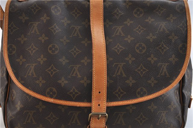 Auth LOUIS VUITTON Monogram Saumur 35 Shoulder Cross Body Bag M42254 LV 7717C