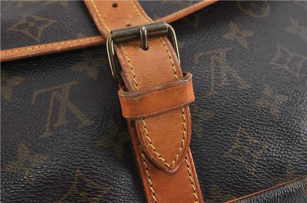 Auth LOUIS VUITTON Monogram Saumur 35 Shoulder Cross Body Bag M42254 LV 7717C