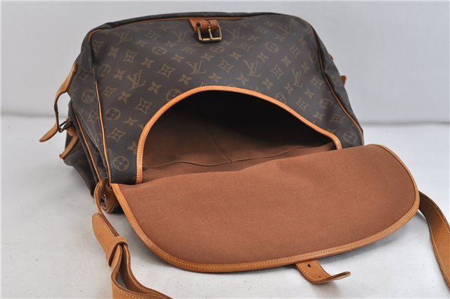 Auth LOUIS VUITTON Monogram Saumur 35 Shoulder Cross Body Bag M42254 LV 7717C
