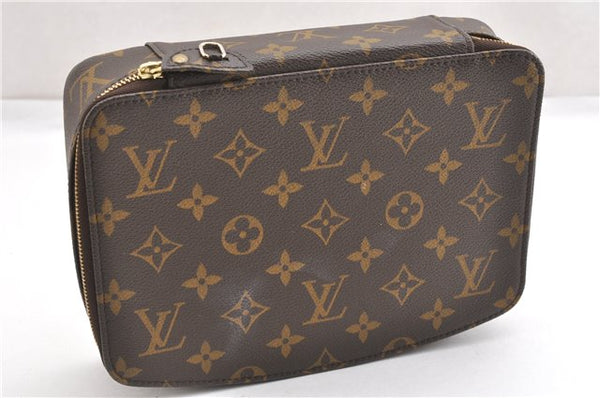 Authentic Louis Vuitton Monogram Poche Monte Carlo GM M47350 Jewelry Case 7718F