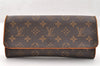 Authentic Louis Vuitton Monogram Pochette Twin GM Shoulder Bag M51852 LV 7718I