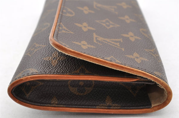 Authentic Louis Vuitton Monogram Pochette Twin GM Shoulder Bag M51852 LV 7718I