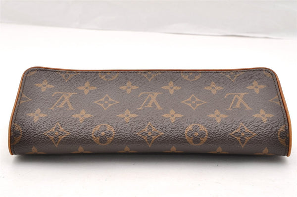 Authentic Louis Vuitton Monogram Pochette Twin GM Shoulder Bag M51852 LV 7718I
