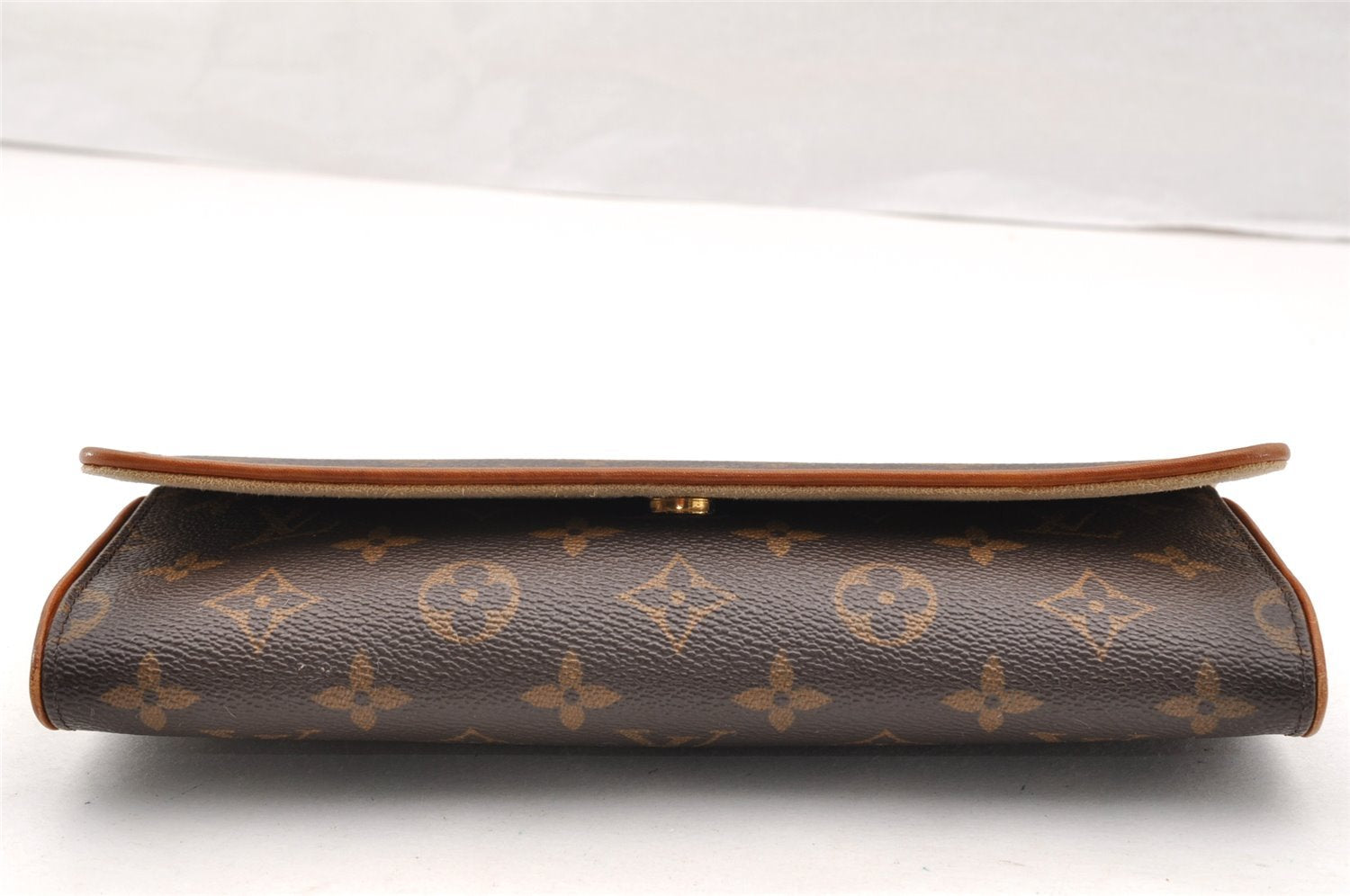 Authentic Louis Vuitton Monogram Pochette Twin GM Shoulder Bag M51852 LV 7718I
