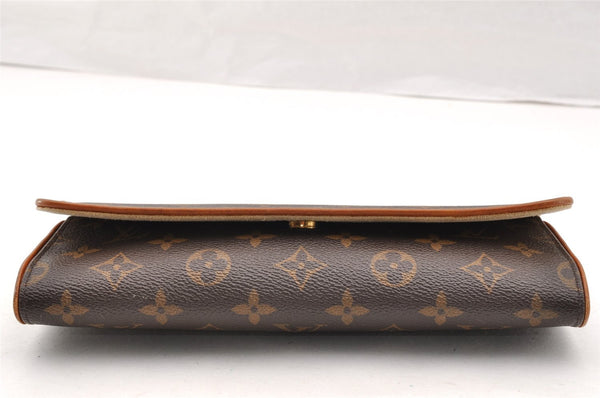 Authentic Louis Vuitton Monogram Pochette Twin GM Shoulder Bag M51852 LV 7718I