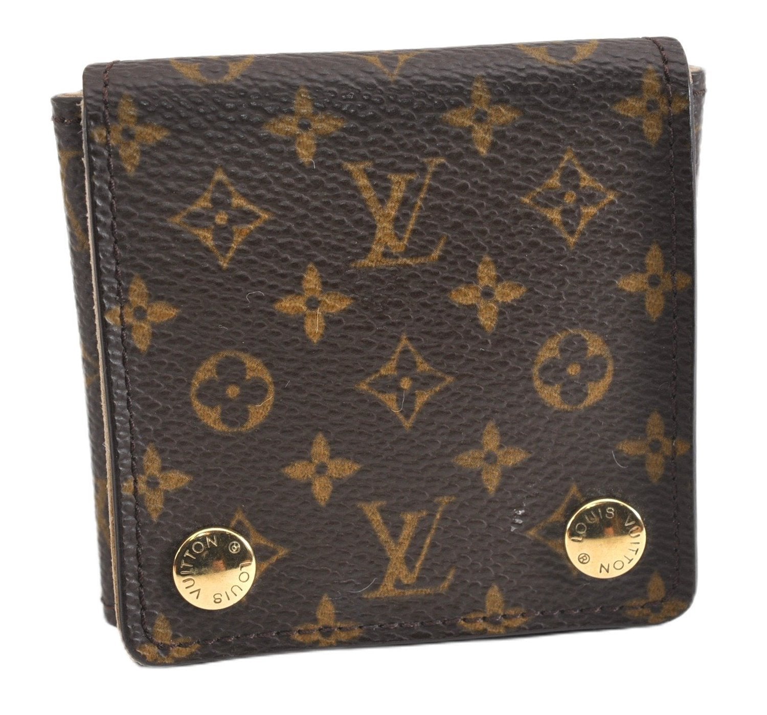 Authentic Louis Vuitton Monogram Jewelry Case LV 7719F