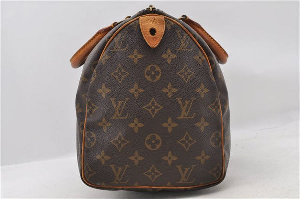 Authentic LOUIS VUITTON Monogram Speedy 30 Hand Bag M41526 LV 7721C