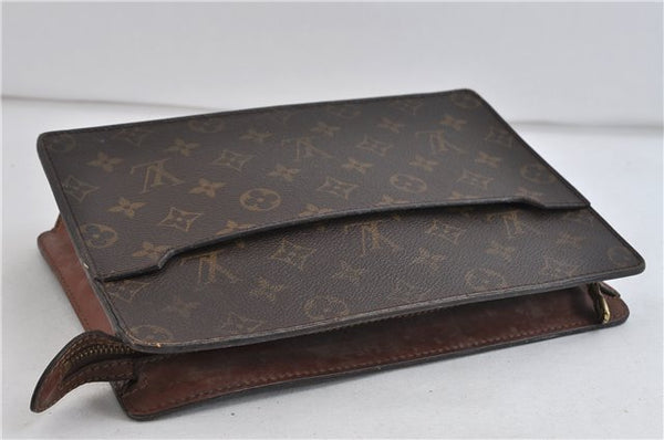 Authentic LOUIS VUITTON Monogram Pochette Homme Clutch Hand Bag M51795 LV 7722C