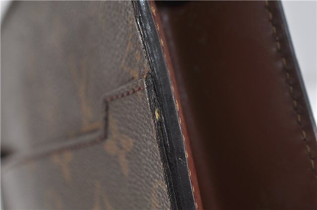 Authentic LOUIS VUITTON Monogram Pochette Homme Clutch Hand Bag M51795 LV 7722C