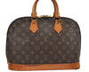 Authentic Louis Vuitton Monogram Alma Hand Bag Purse M51130 LV 7722D