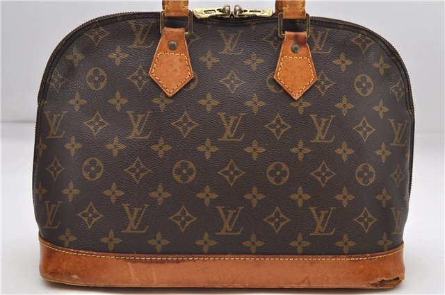 Authentic Louis Vuitton Monogram Alma Hand Bag Purse M51130 LV 7722D