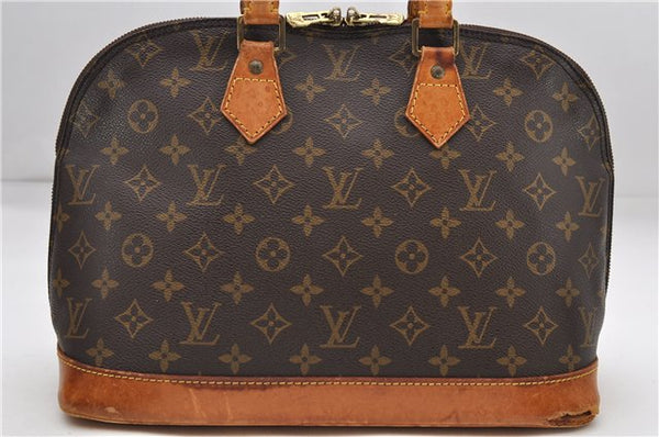 Authentic Louis Vuitton Monogram Alma Hand Bag Purse M51130 LV 7722D