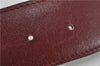 Authentic HERMES Large Constance Leather Belt Size 75cm 29.5" Red Brown 7722F