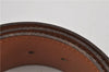 Authentic HERMES Large Constance Leather Belt Size 75cm 29.5" Red Brown 7722F