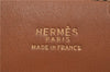 Authentic HERMES Large Constance Leather Belt Size 75cm 29.5" Red Brown 7722F