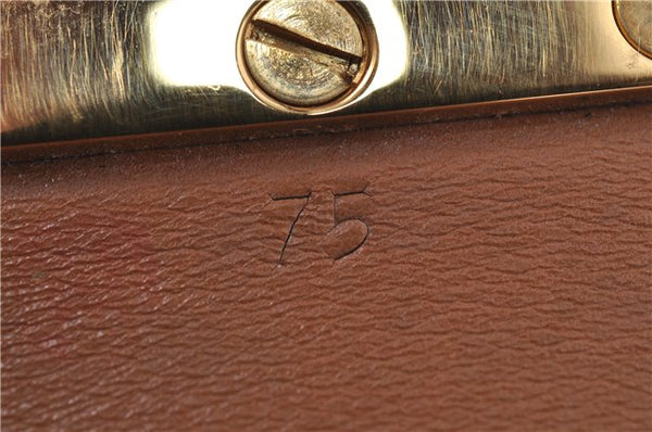 Authentic HERMES Large Constance Leather Belt Size 75cm 29.5" Red Brown 7722F