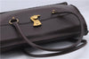 Authentic GUCCI Vintage Shoulder Tote Bag Leather Brown 7723D