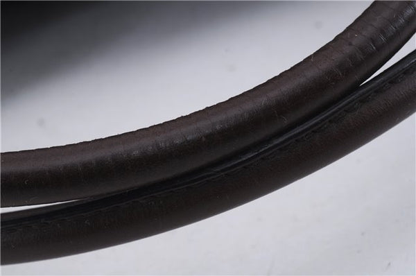 Authentic GUCCI Vintage Shoulder Tote Bag Leather Brown 7723D