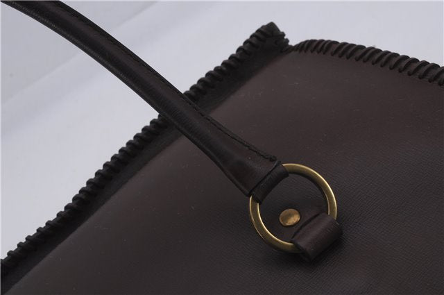 Authentic GUCCI Vintage Shoulder Tote Bag Leather Brown 7723D