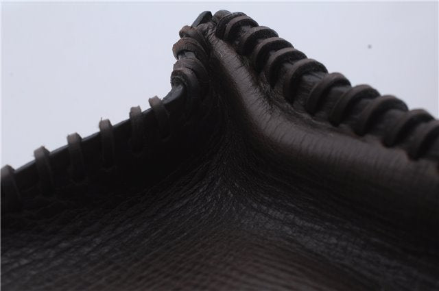 Authentic GUCCI Vintage Shoulder Tote Bag Leather Brown 7723D