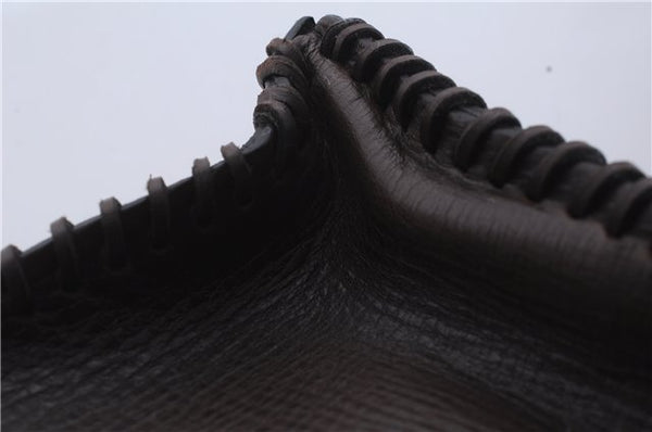 Authentic GUCCI Vintage Shoulder Tote Bag Leather Brown 7723D