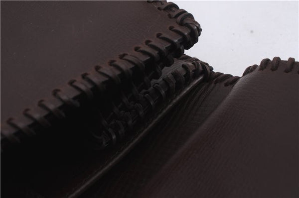 Authentic GUCCI Vintage Shoulder Tote Bag Leather Brown 7723D