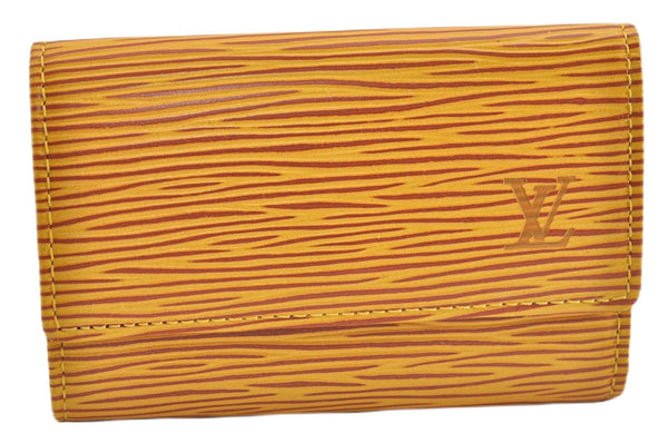 Authentic Louis Vuitton Epi Multicles 6 Key Case Yellow M63819 LV 7723F