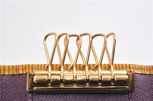 Authentic Louis Vuitton Epi Multicles 6 Key Case Yellow M63819 LV 7723F