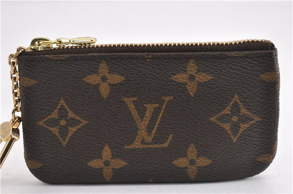 Authentic Louis Vuitton Monogram Pochette Cles Coin Purse Case M62650 Box 7724F