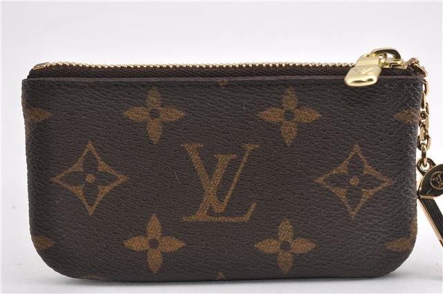 Authentic Louis Vuitton Monogram Pochette Cles Coin Purse Case M62650 Box 7724F