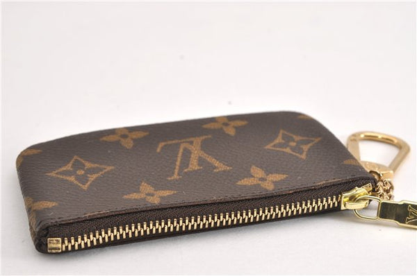 Authentic Louis Vuitton Monogram Pochette Cles Coin Purse Case M62650 Box 7724F