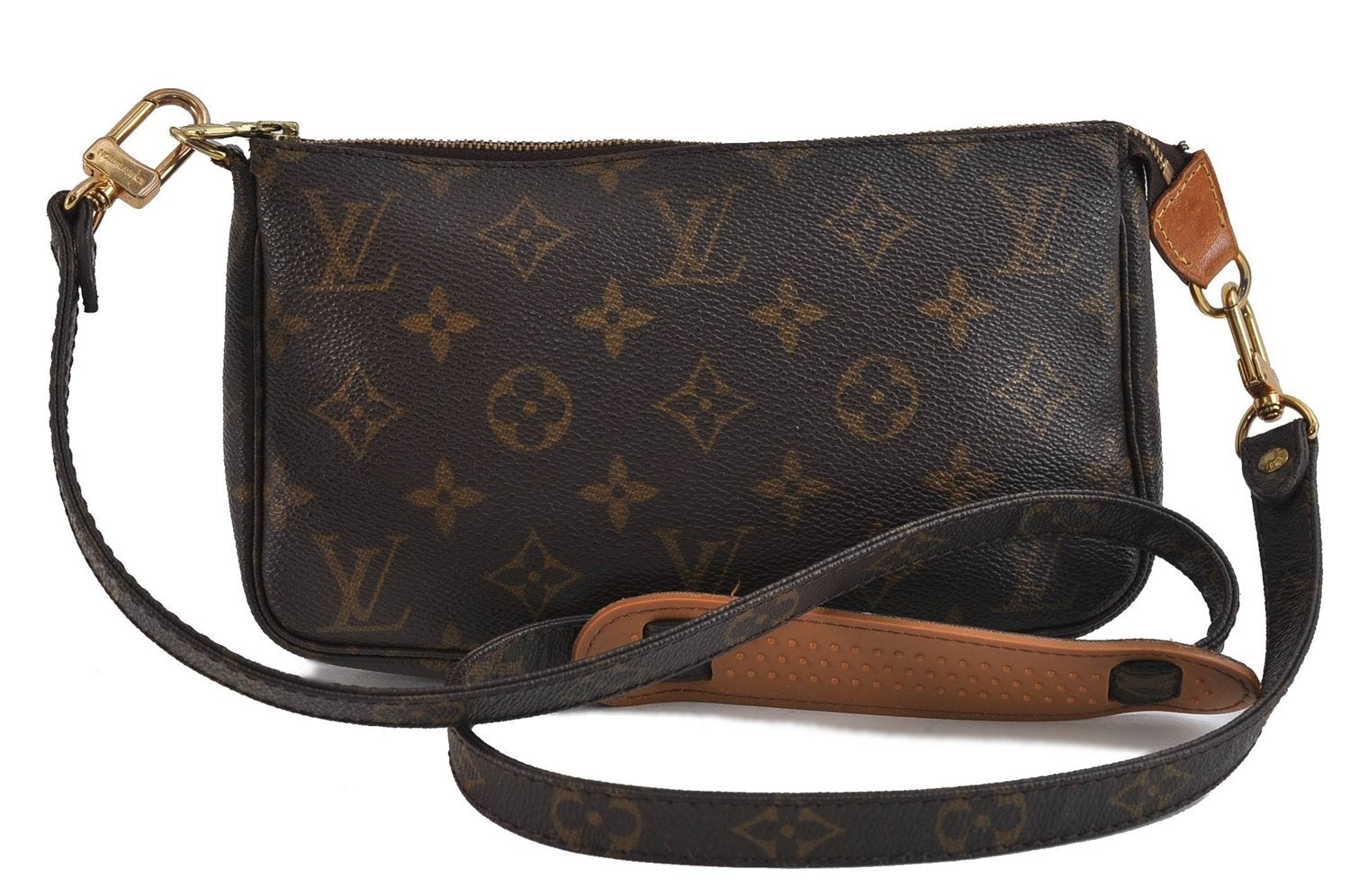 Auth LOUIS VUITTON Monogram Pochette Accessoires Shoulder Cross Body Pouch 7729C