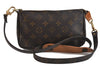 Auth LOUIS VUITTON Monogram Pochette Accessoires Shoulder Cross Body Pouch 7729C