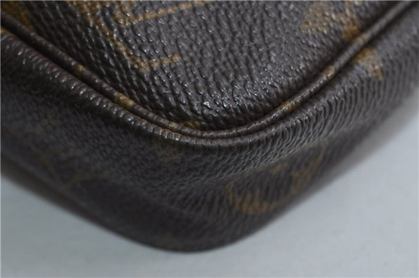 Auth LOUIS VUITTON Monogram Pochette Accessoires Shoulder Cross Body Pouch 7729C