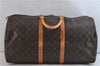 Authentic LOUIS VUITTON Monogram Keepall 55 Boston Bag M41424 LV 7730C